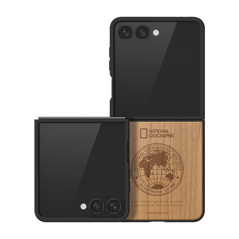 내셔널지오그래픽 갤럭시Z플립7 네이쳐 우드 케이스