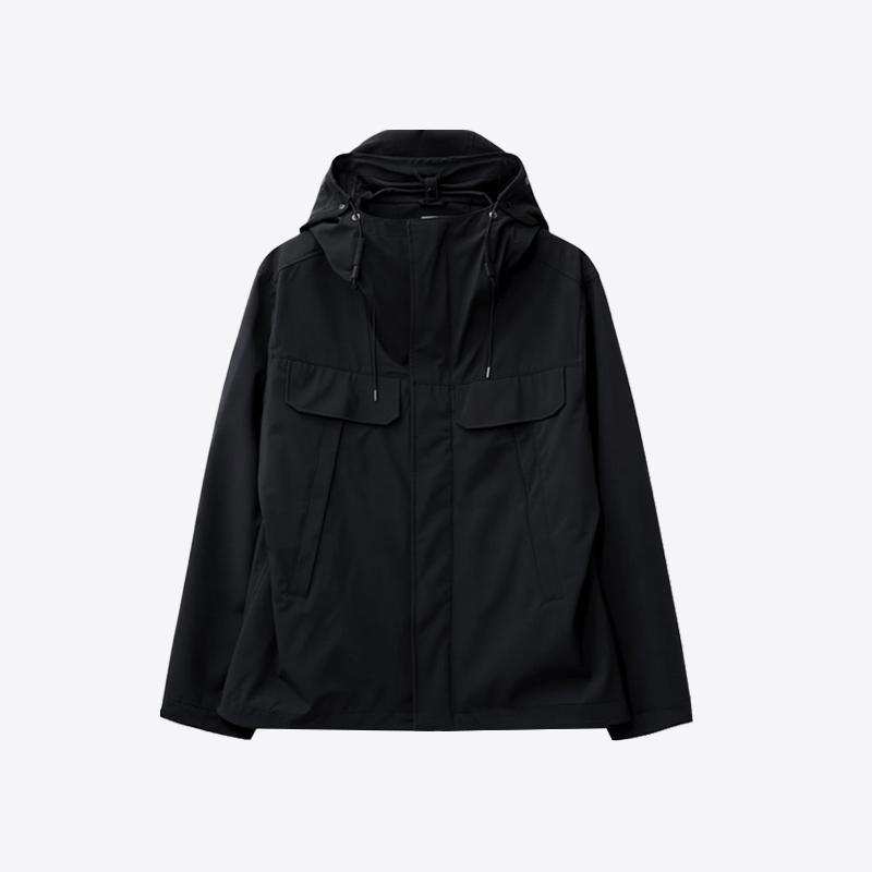 시피컴퍼니 남성 쉘 R 더블 포켓 고글 자켓 (블랙) 18CMOW003A 005968A 999