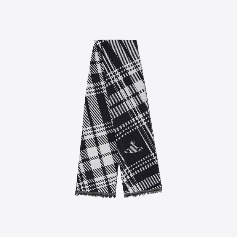 비비안웨스트우드 컬러드 패턴 울 머플러 목도리 (블랙) 8103014S W01BL N401