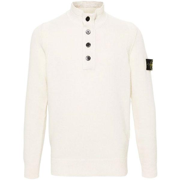 25FW 스톤아일랜드 반 집업 울 니트 K2S155100040 S00A3 V0093 아이보리