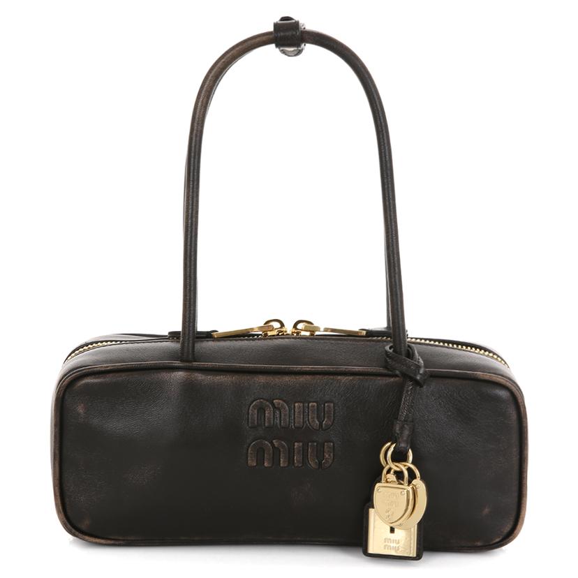 [국내/당일]25FW 5BB173 AF6P F0201 미우미우 보 나파 레더 스몰 숄더백