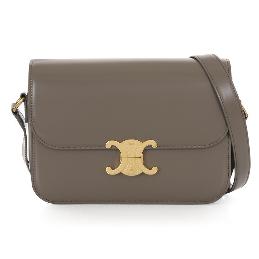 [국내/당일]25FW 187363BF4 10BL 셀린느 클래식 트리옹프 카프스킨 핸드백