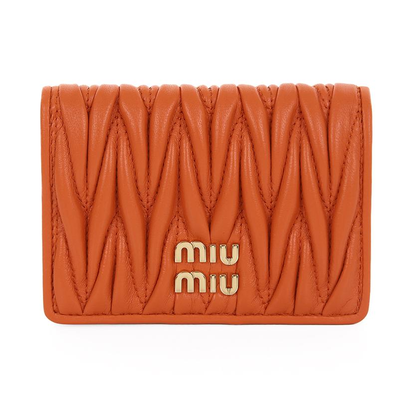 [국내/당일]25FW 5MC103 AFPP F0049 미우미우 마테라쎄 폴딩 카드지갑