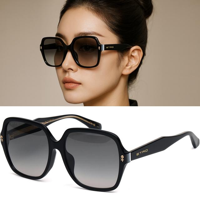 에트로 선글라스 ETRO0064 F S 8071I 오버핏 명품 블랙 뿔테 패션 남자 여자