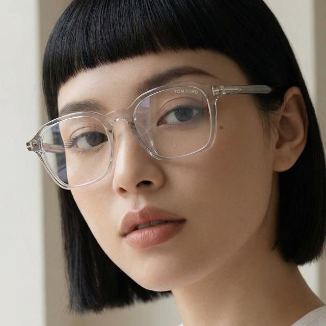 톰포드 안경테 TF6101 DB 020 투명 뿔테 블루라이트차단 남자 여자 패션 안경