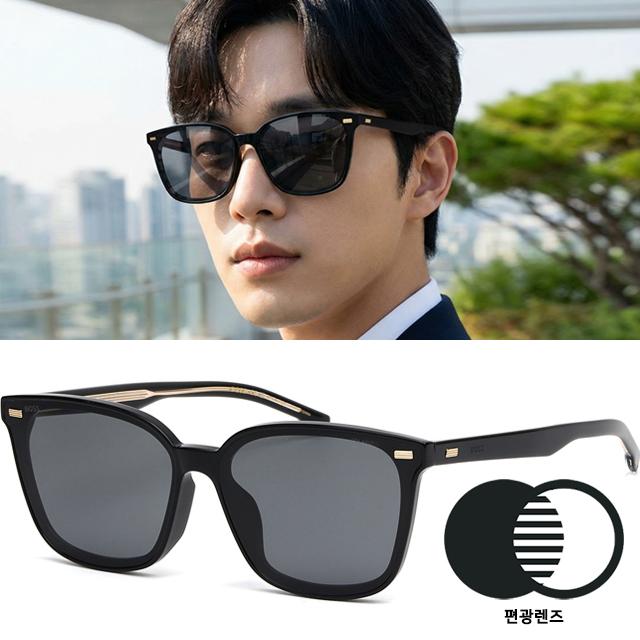 휴고보스 선글라스 BOSS1564FSK 807M9 편광 사각 뿔테 아시안핏 남자 여자