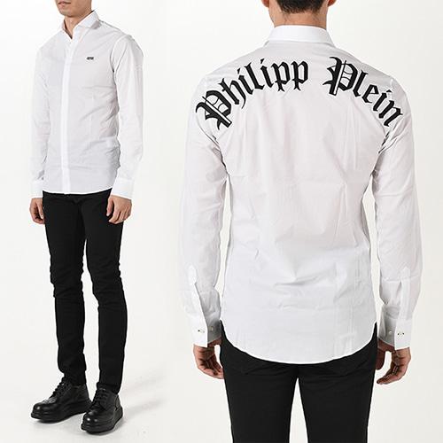 필립플레인 MRP1370 고딕 플레인 셔츠(화이트) MRP1370 PTE003N 0102