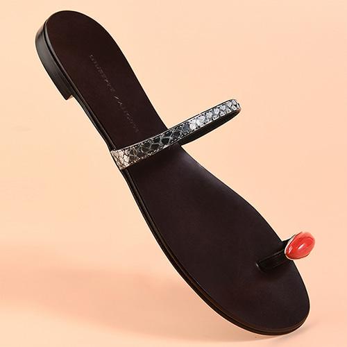 쥬세페자노티 RING GEM 링잼 샌들(브라운) E000065 001