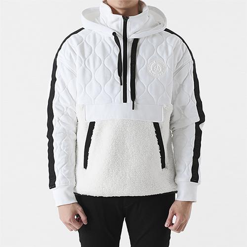 무스너클 NEWKIRK 뉴커크 아노락 후드티셔츠(화이트) M32MS616 160