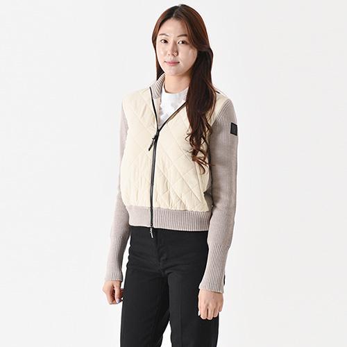 노비스 ADA 아다 집업자켓(화이트+베이지) ADA WHEAT