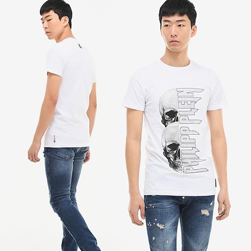 필립플레인 MTK3036 SS SKULL 반팔티셔츠(화이트) MTK3036 PJY002N 01