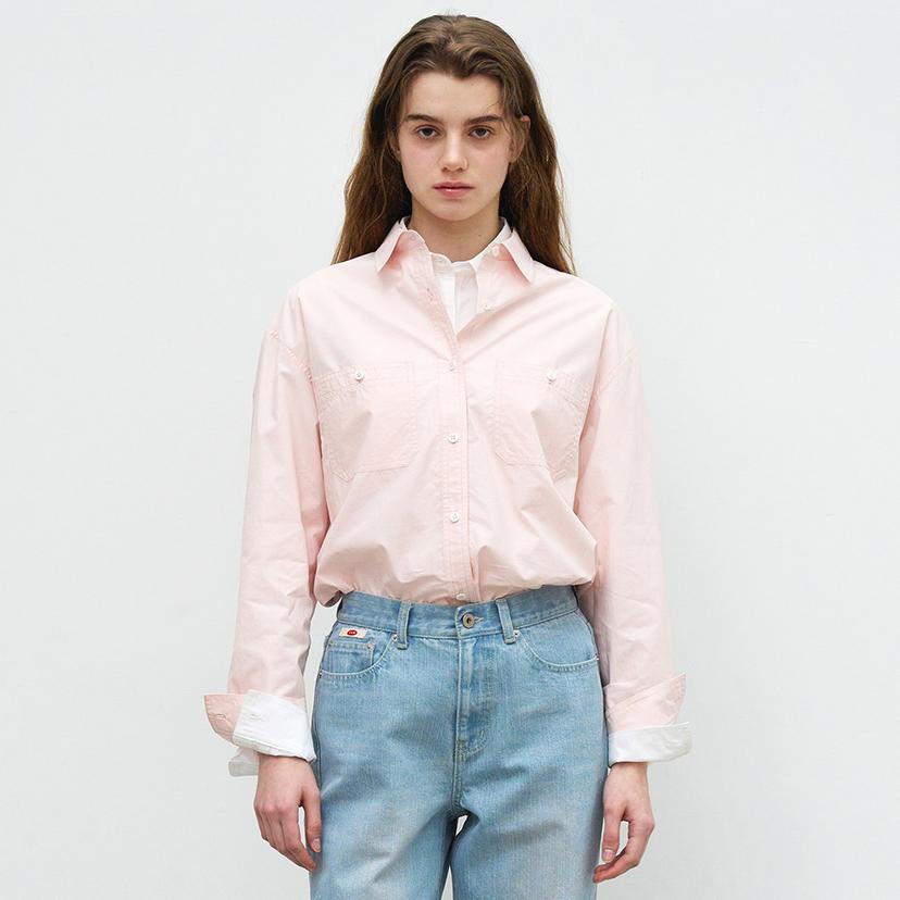 OVERSIZED POCKET SHIRTS - PINK