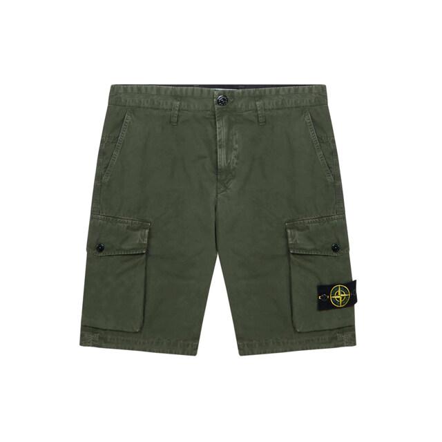 당일배송[스톤아일랜드] 20SS 7215L07WA V0158 와펜 카고 쇼츠 반바지 카키