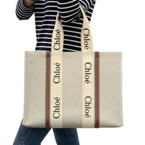 [논현 더팩토리](당일) 24FW 끌로에 WOODY 우디 라지 토트백 (CHC22AS382I26 90U)