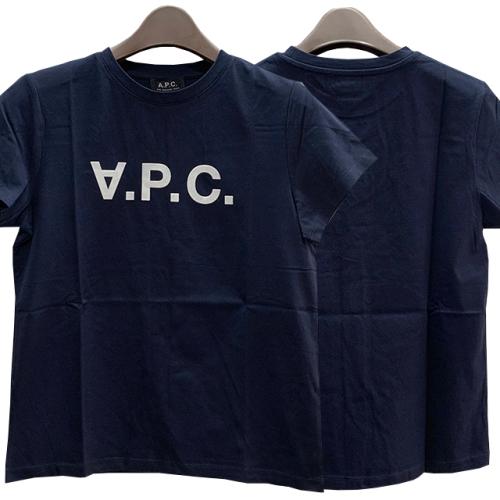 [논현 더팩토리](당일) 아페쎄 여성 VPC 벨벳 로고 반팔티 다크 네이비 (COBQX F26944 IAK)