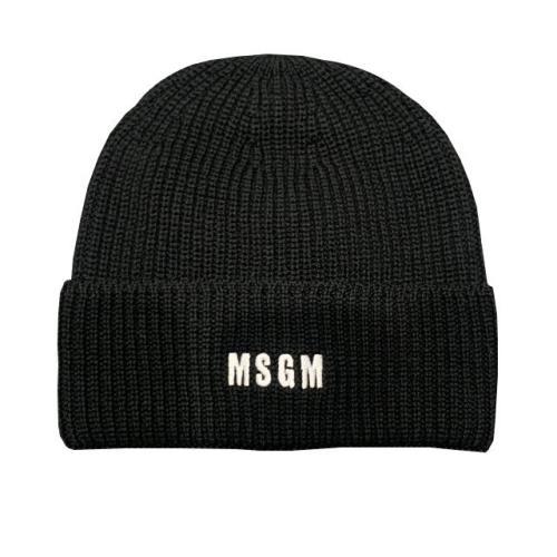 [논현 더팩토리](당일) 24FW MSGM 미니 로고 자수 울 비니 (3541MDL08 237761 99)