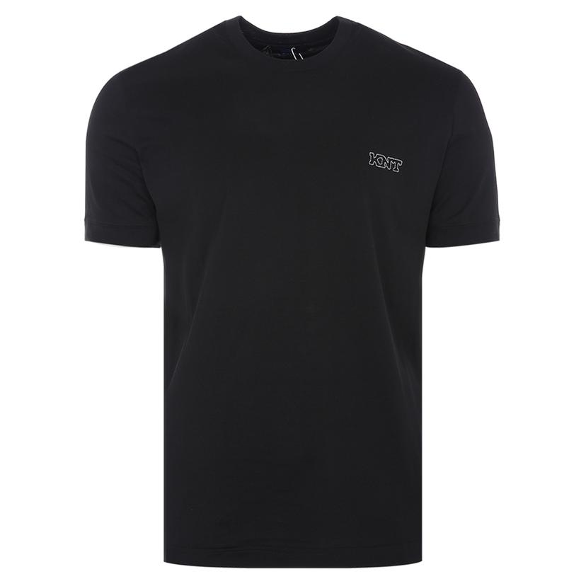 [국내/당일]24SS UMM0477 BLACK 키톤 KNT 로고 자수 블랙 반팔티