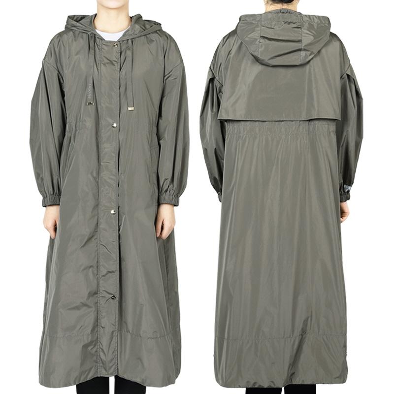 디몬트 막스마라 여성 TAFFETA DROP PROOF 후드 코트 자켓(카키) 2519021084600 017