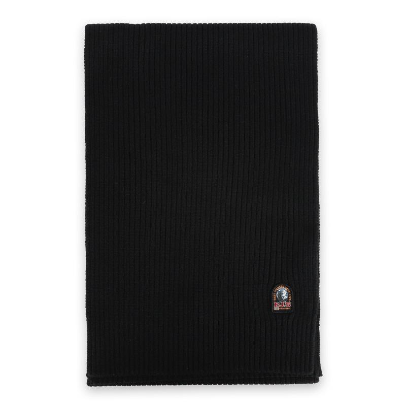 디몬트 파라점퍼스 공용 로고 패치 메리노 울 골지 머플러(블랙) PAAC SC02 541