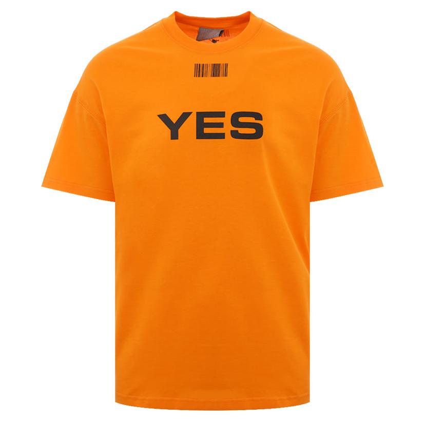 [국내/당일]22SS VL12TR340X FLUO ORANGE 베트멍 YES 바코드 플루오 반팔티