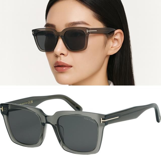 톰포드 선글라스 TF1162K 20A 아시안핏 스퀘어 투명 그레이 명품 뿔테 데일리 패션