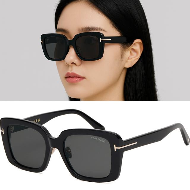 톰포드 선글라스 TF1169K 01A 아시안핏 블랙 직사각형 뿔테 유니크 명품 패션