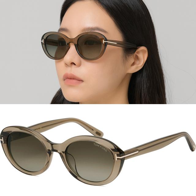 톰포드 선글라스 TF1172K 45F 명품 오벌 아시안핏 투명 브라운 뿔테 긱시크 패션