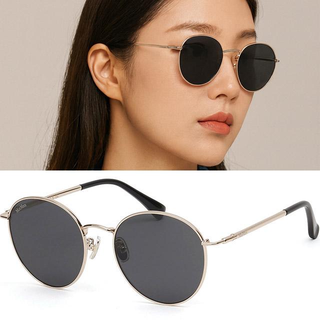 막스마라 선글라스 MM0113K 28B 아시안핏 동그란 골드 메탈테 명품 패션