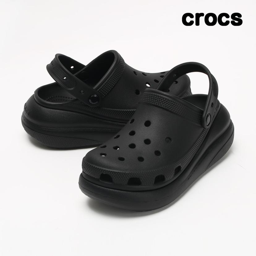 크록스 크러쉬 클로그 성인 샌들 블랙 207521-001