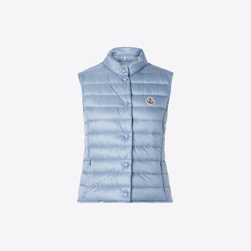 몽클레어 여성 LIANE 로고패치 다운 패딩 베스트 (라이트블루) 1A10200 53048 715