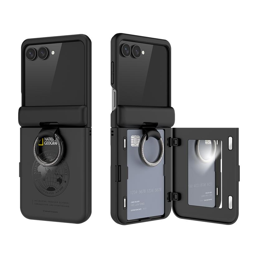 내셔널지오그래픽 갤럭시Z플립7 글로벌씰 마그네틱 카드도어 범퍼 케이스