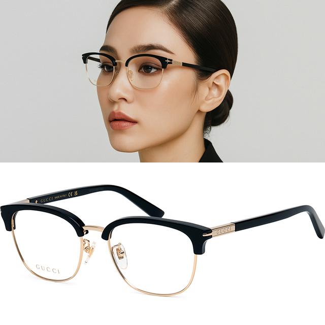 구찌 안경테 GG1901OA 001 프리미엄 남녀공용 모던 스타일 안경