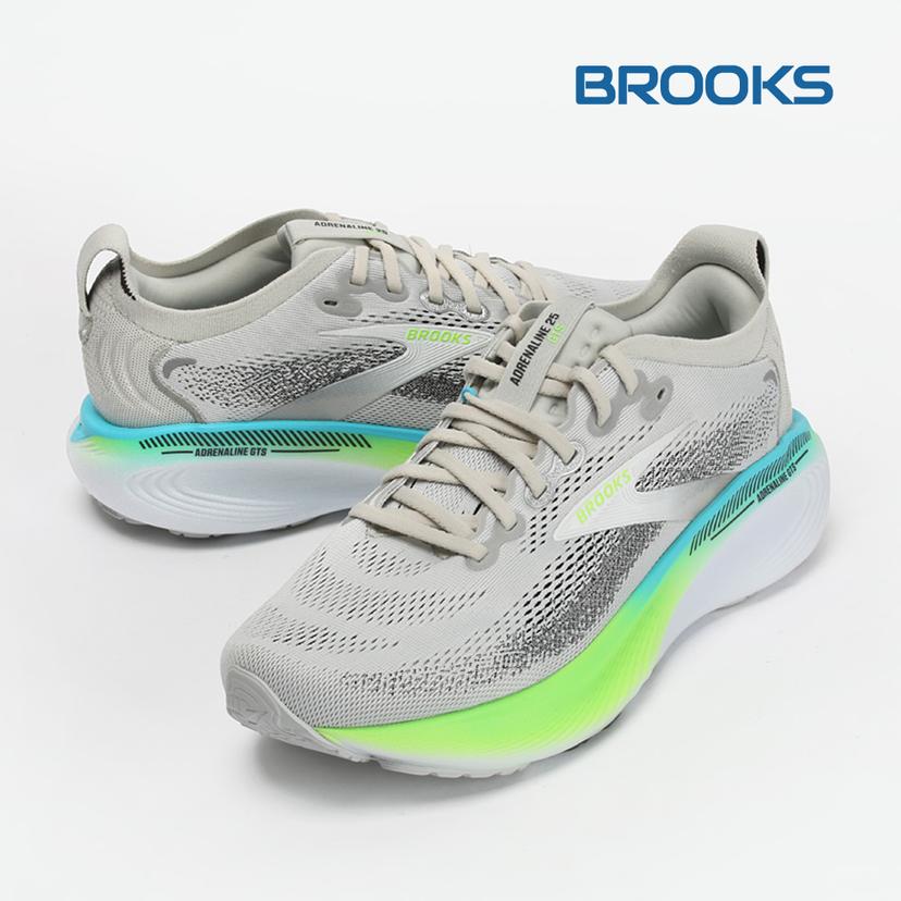 브룩스 운동화 아드레날린 GTS 25 남성 런닝화 그린 블루 1104541D033