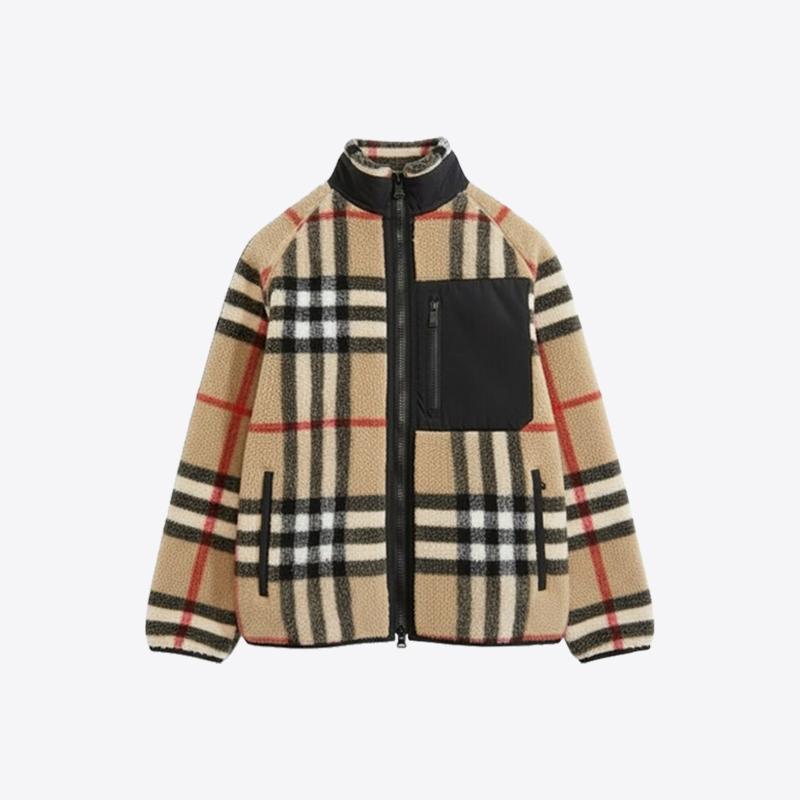버버리 남성 노튼 빈티지체크 플리스 집업 자켓 (베이지) 8091848