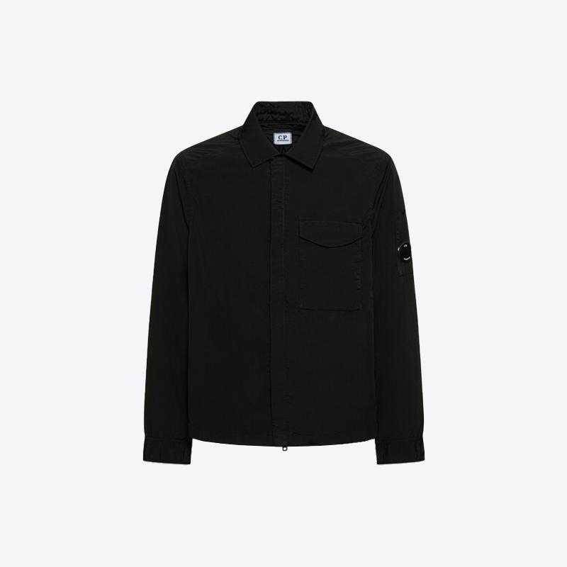 시피컴퍼니 남성 크롬 R 지퍼 셔츠 자켓 (블랙) 18CMOS095A 005904G 999