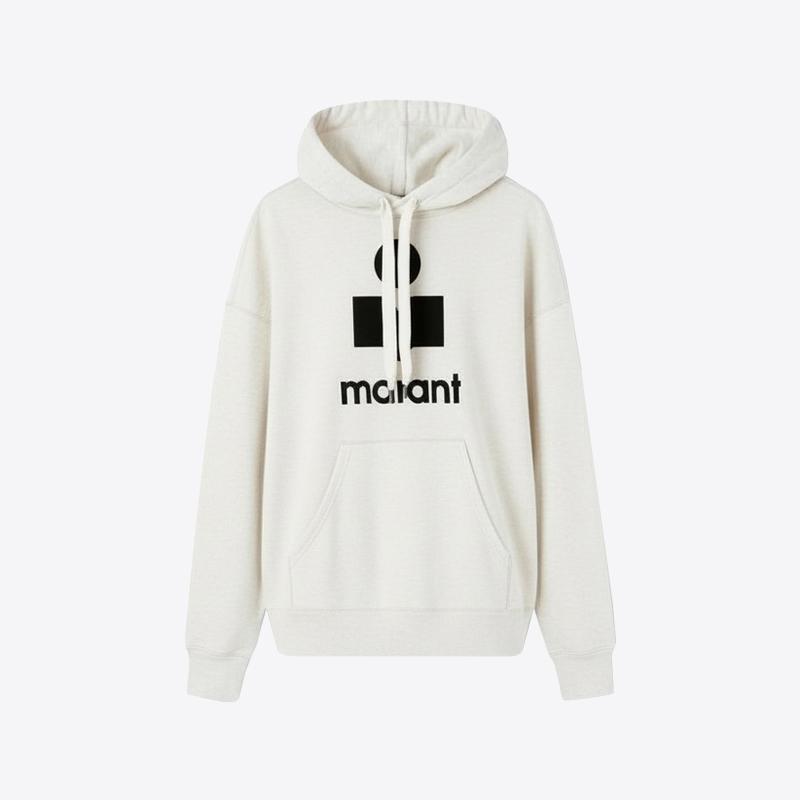 이자벨마랑 남성 마일리 로고 후드 티셔츠 (에크루) SW0027HA B1M18H 23EC